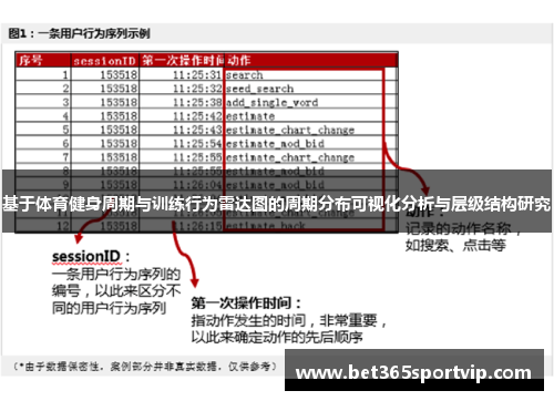 基于体育健身周期与训练行为雷达图的周期分布可视化分析与层级结构研究
