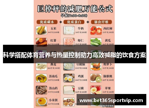 科学搭配体育营养与热量控制助力高效减脂的饮食方案